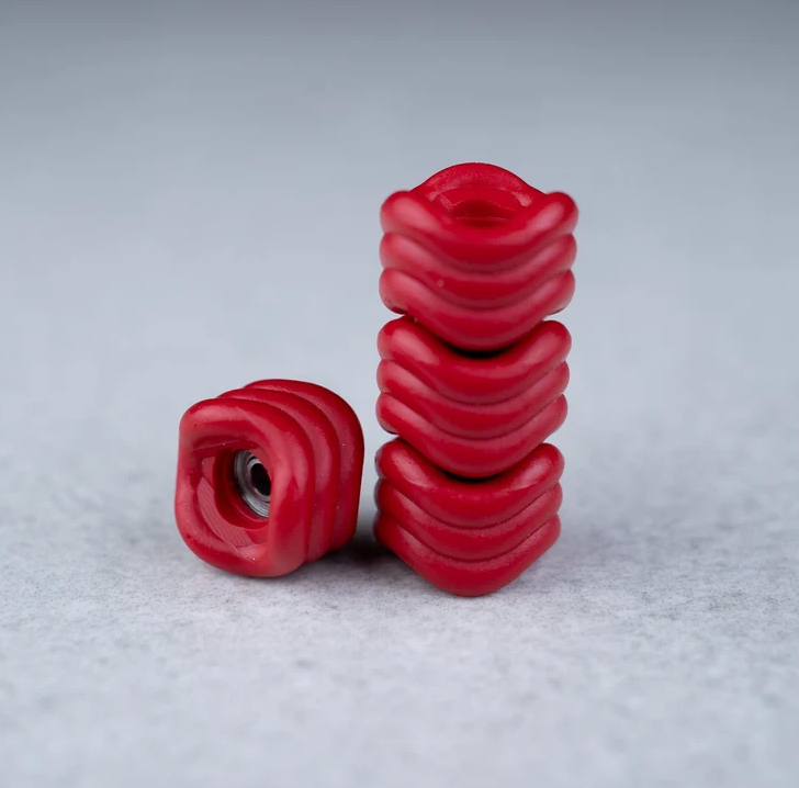 "Shark Wheels" Imperial Red x Maple Wheels til fingerboard (Kopi)