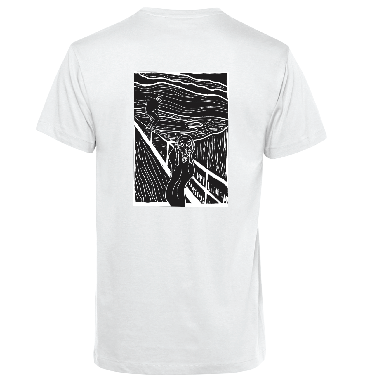 LSP SKRIK Scoot Edition på Hvit T-shirt