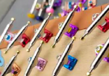 Fingerboard Mixed Colour Svart Baseplate Trucks 34 mm