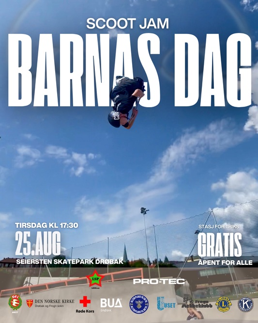 Barnas Dag 25/8 med Scoot og Skate Jam i Drøbak