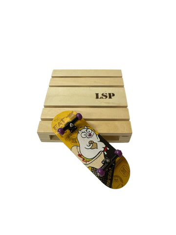 Fingerboard White Cat WC inkl nøkkelring