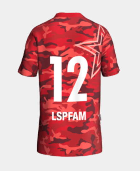 LSPfam Rød Camo T-shirt nr 12