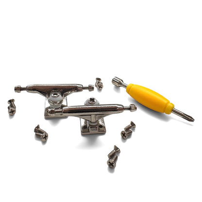 Leefai Inverted Classic Sølv Trucks 2 stk til FIngerboard