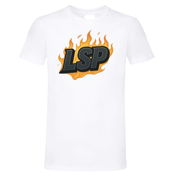 LSP flamer hvit T-shirt