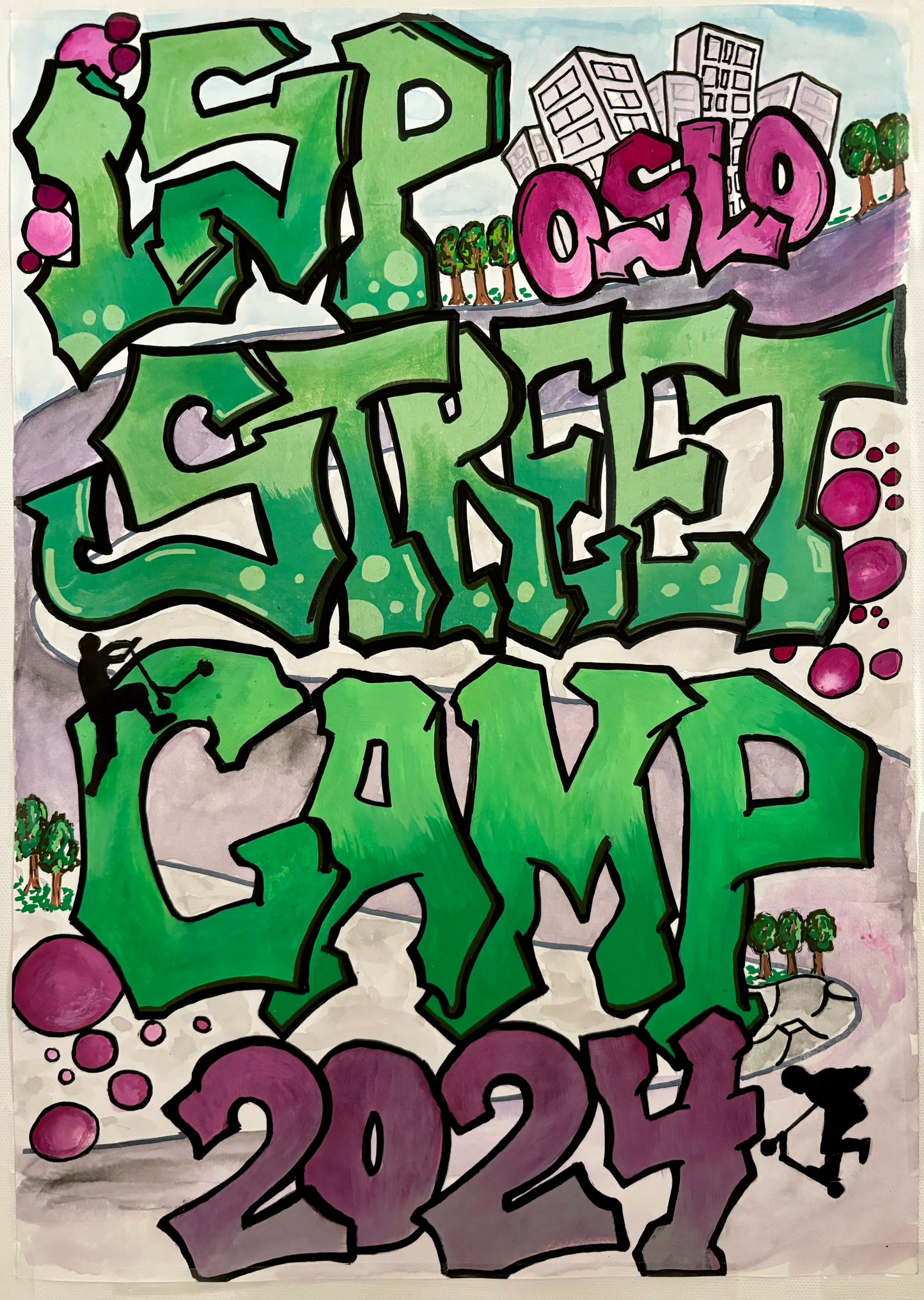 LSP OSLO STREET CAMP 2024 Hvit T-shirt