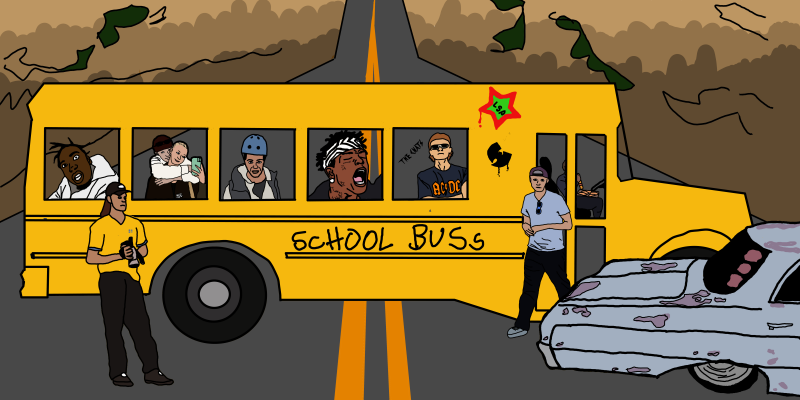 School Bus By Sigge Winroth T-shirt