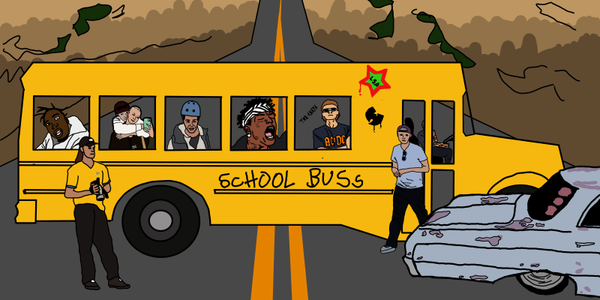 NYHET! School Bus By Sigge Winroth T-shirt