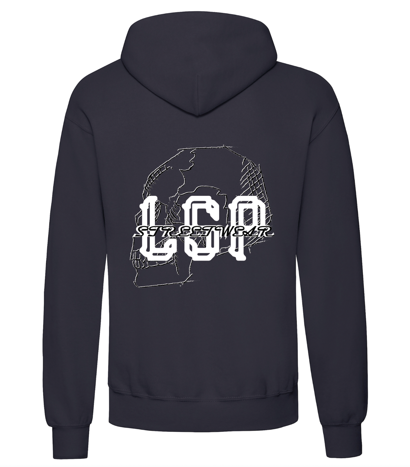 LSP Skeleton Svart Hettegenser
