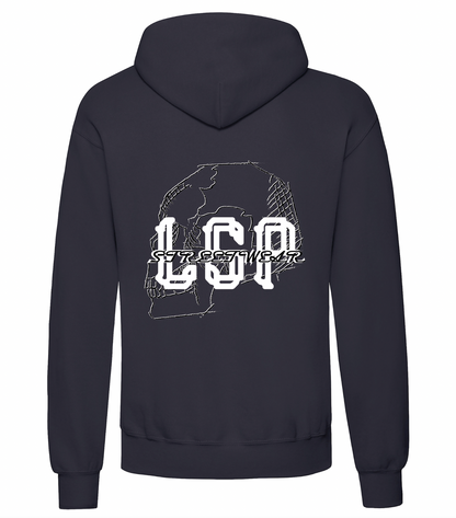 LSP Skeleton Svart Hettegenser