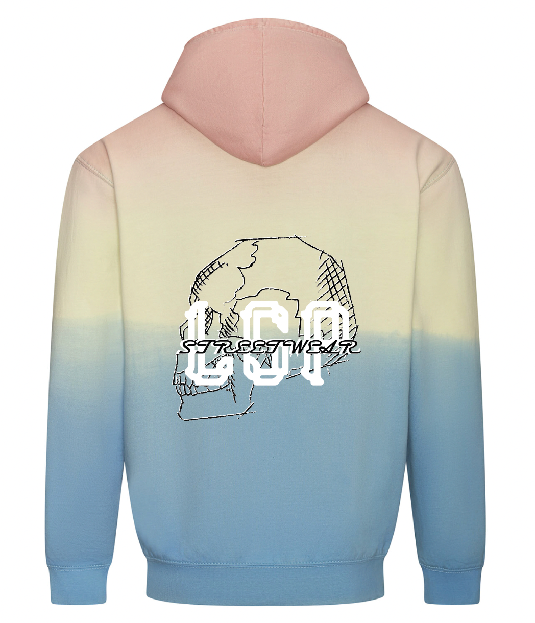 LSP Skeleton Sunset Tie Dye Hettegenser