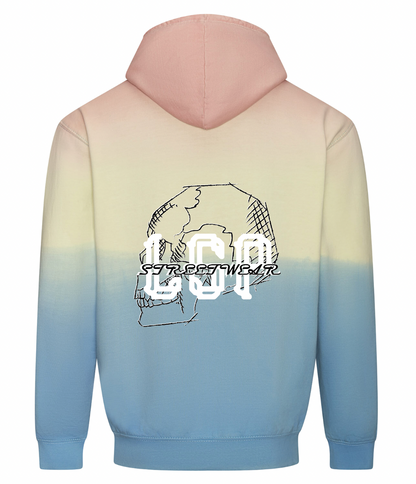 LSP Skeleton Sunset Tie Dye Hettegenser