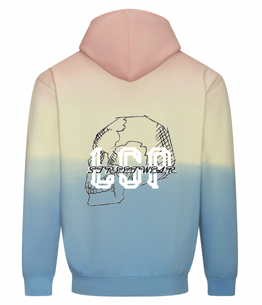 LSP Skeleton Sunset Tie Dye Hettegenser