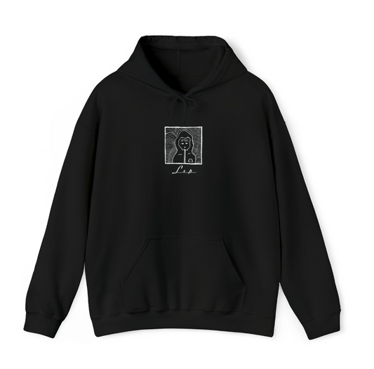 Boy Hoodie med Stort trykk på ryggen