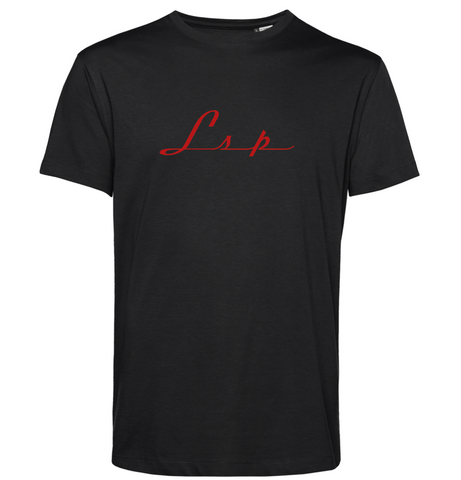 LSP Streetwear Svart T-shirt Med Rød Logo