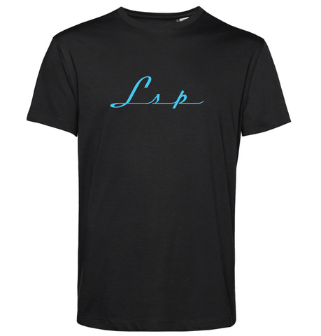 LSP Streetwear Svart T-shirt Med Blå Logo