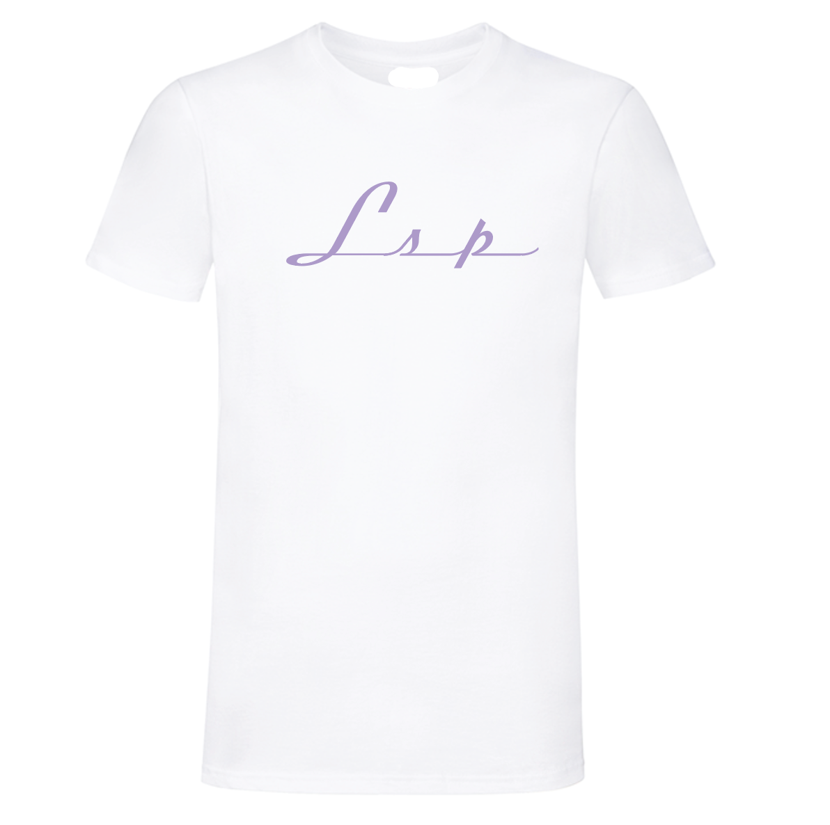 LSP Streetwear Hvit T-shirt Med Lilla Logo