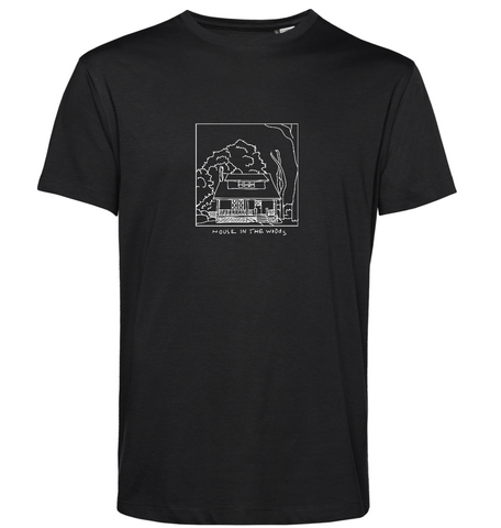 House In The Woods BW Svart T-shirt