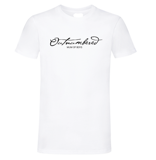 Outnumbered Hvit T-shirt