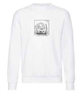 House in the Woods Hvit Crew Neck