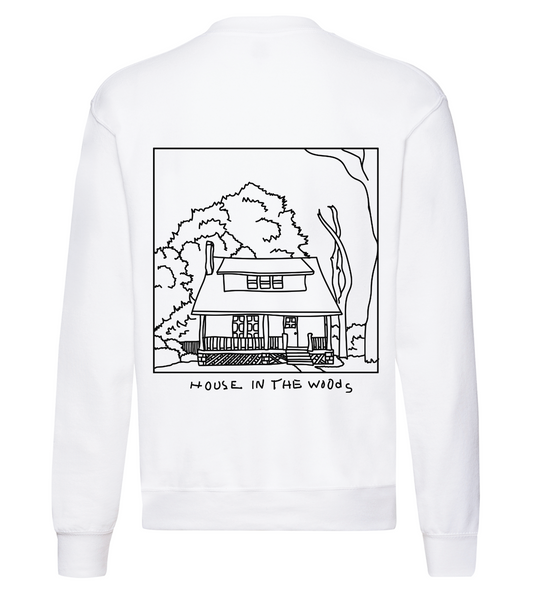 House in the Woods Hvit Crew Neck