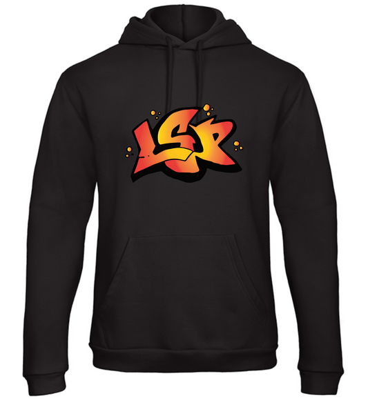 LSP Grafittilogo Svart Hettegenser
