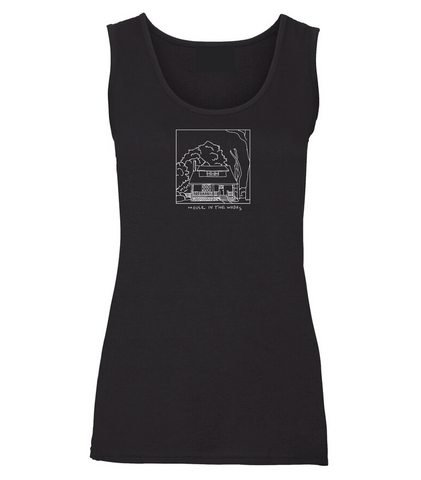 House In The Woods Svart Singlet W