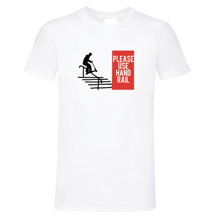 Please Use Handrail T-shirt