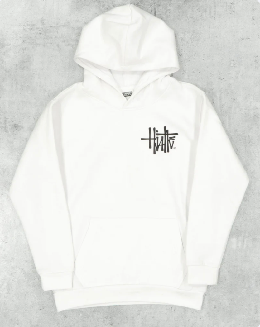 HappyHjalte Hvit Hoodie