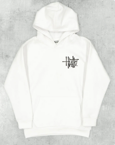 HappyHjalte Hvit Hoodie