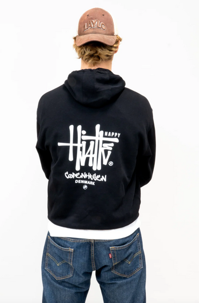 HappyHjalte Svart Hoodie