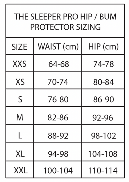 GAIN Protection THE SLEEPER Hip/Bum Hoftebeskyttelse