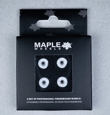 "Shark Wheels" White x Maple Wheels til fingerboard
