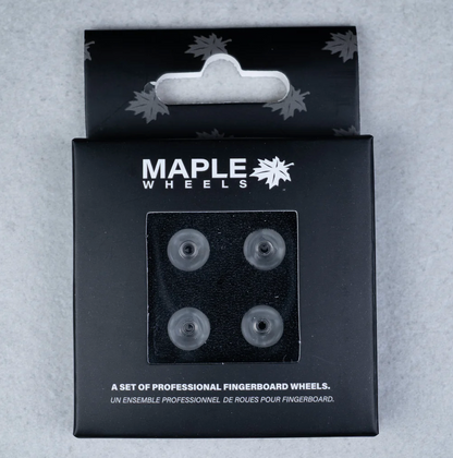 "Shark Wheels" Clear x Maple Wheels til fingerboard