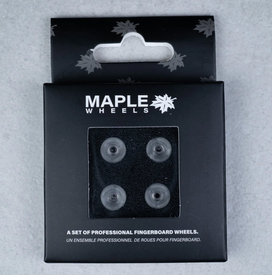 "Shark Wheels" Clear x Maple Wheels til fingerboard