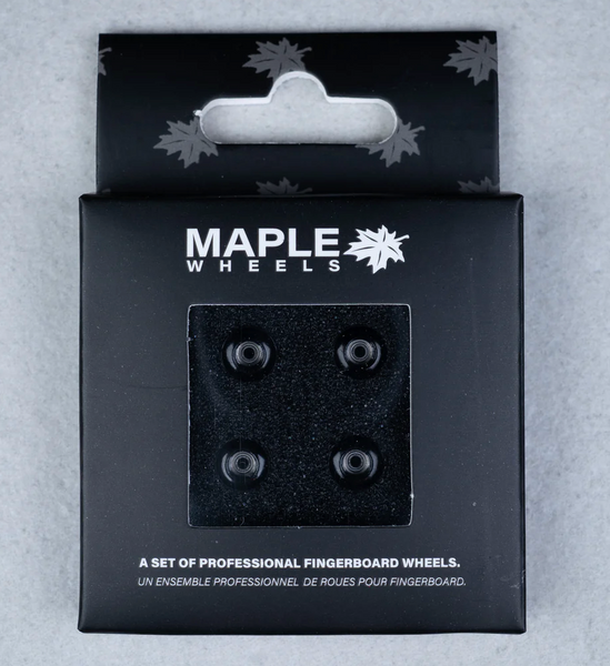 "Classic" 7.6 mm Black Maple Wheels til fingerboard