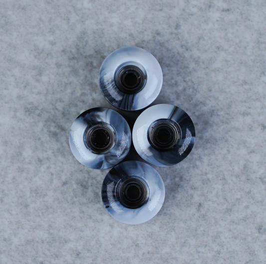 "Classic" 7.6 mm Black Swirl Maple Wheels til fingerboard