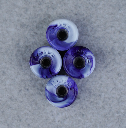 "Bowl" 9 mm Purple Swirl Maple Wheels til fingerboard