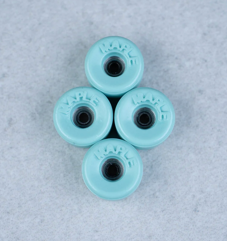 "Bowl" 9 mm Mint Green Maple Wheels til fingerboard
