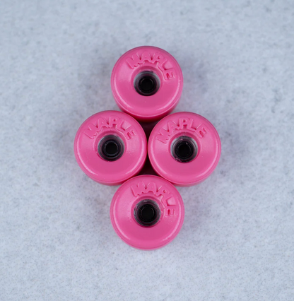 "Bowl" 9 mm Hot Pink Maple Wheels til fingerboard