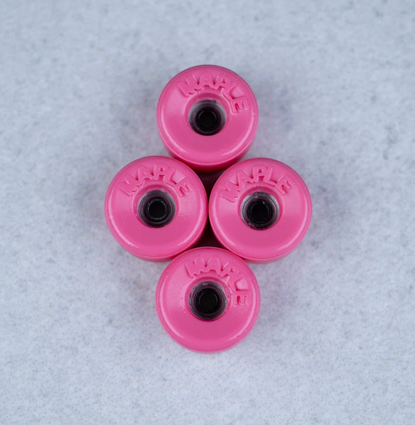 "Bowl" 9 mm Hot Pink Maple Wheels til fingerboard