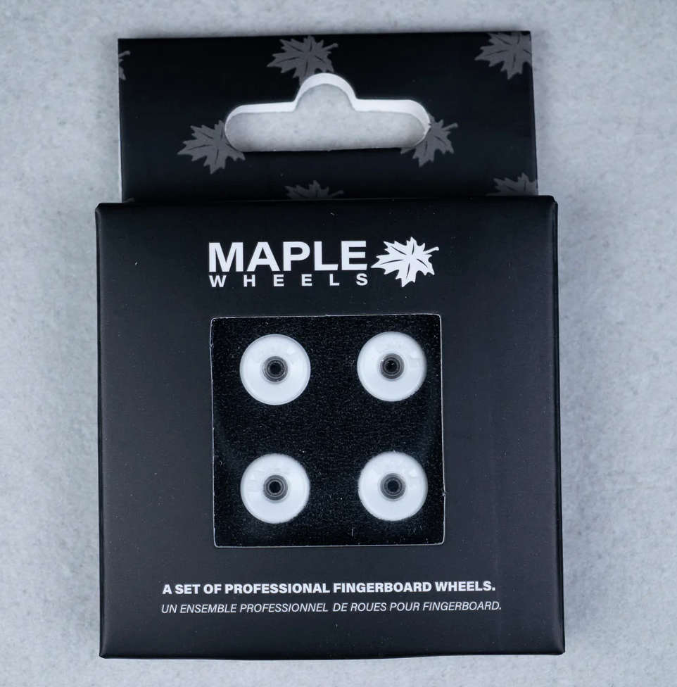 "Bowl" 9 mm Halo White Maple Wheels til fingerboard