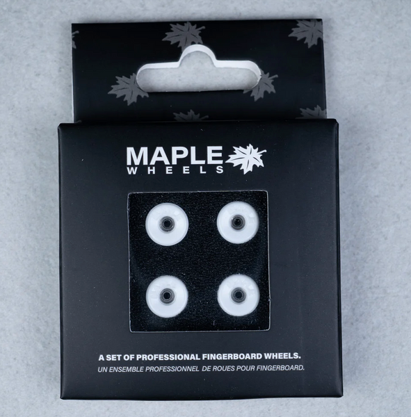 "Bowl" 9 mm Halo White Maple Wheels til fingerboard