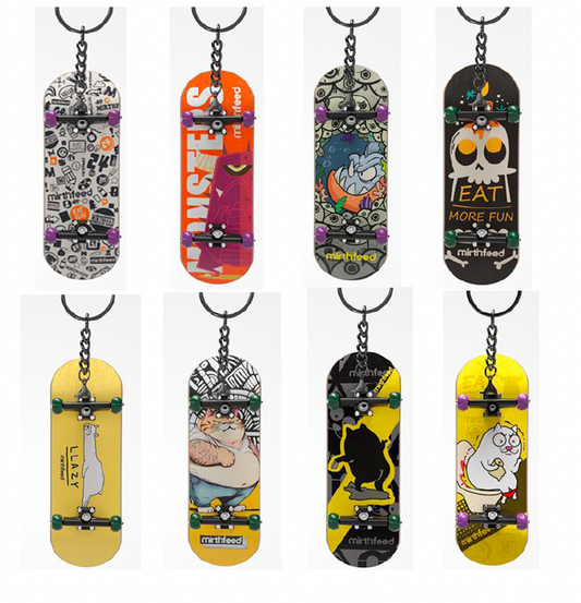 Fingerboard med nøkkelring
