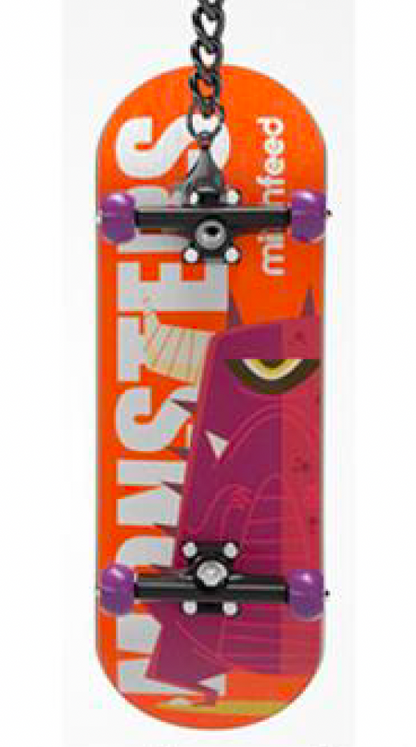 Fingerboard med nøkkelring