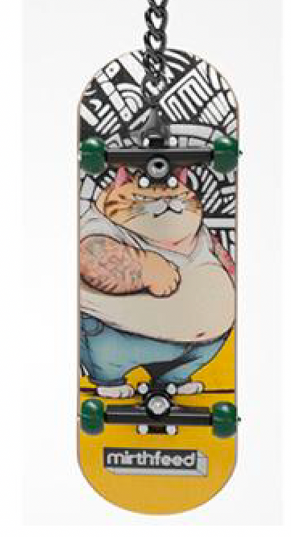 Fingerboard med nøkkelring