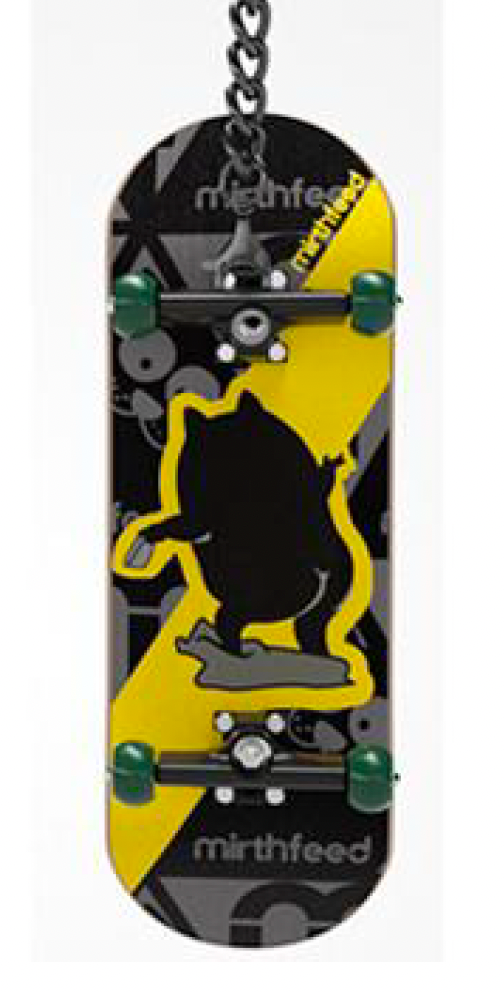 Fingerboard med nøkkelring