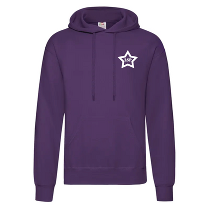LSP Hvit Stjerne Logo Hoodie