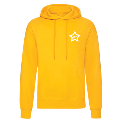 LSP Hvit Stjerne Logo Hoodie