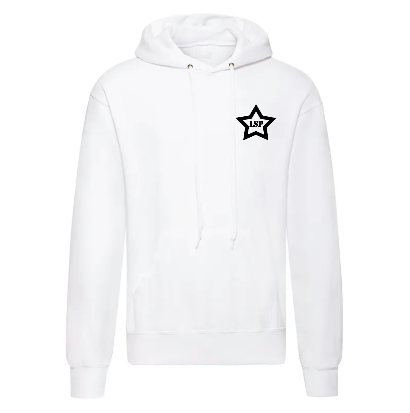 LSP Svart Stjerne Logo Hoodie