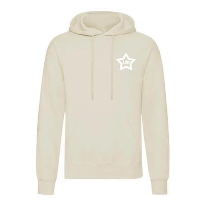 LSP Hvit Stjerne Logo Hoodie